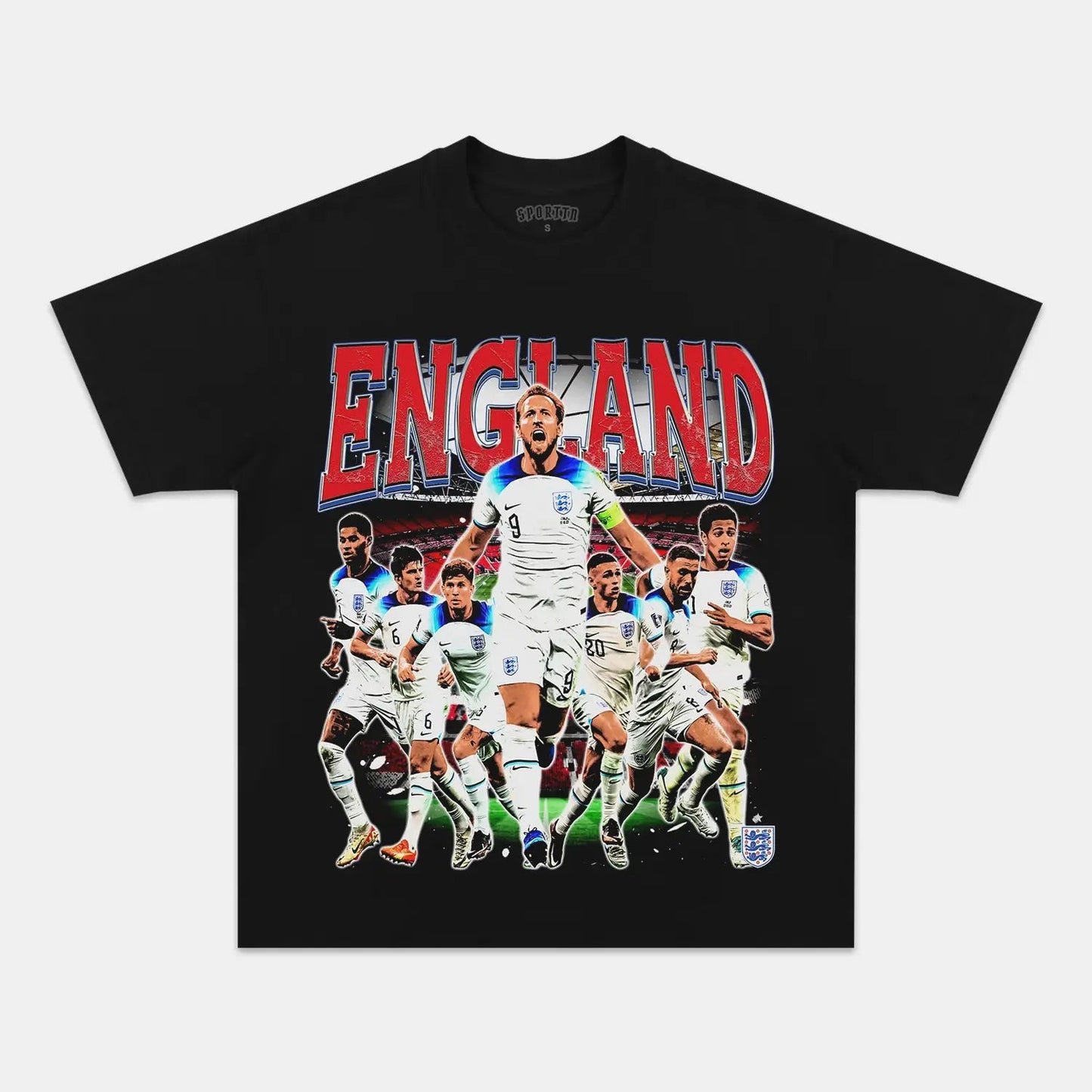 Unisex-Adult Ultra Cotton Washed T-Shirt Graphic  2024 ENGLAND TEE