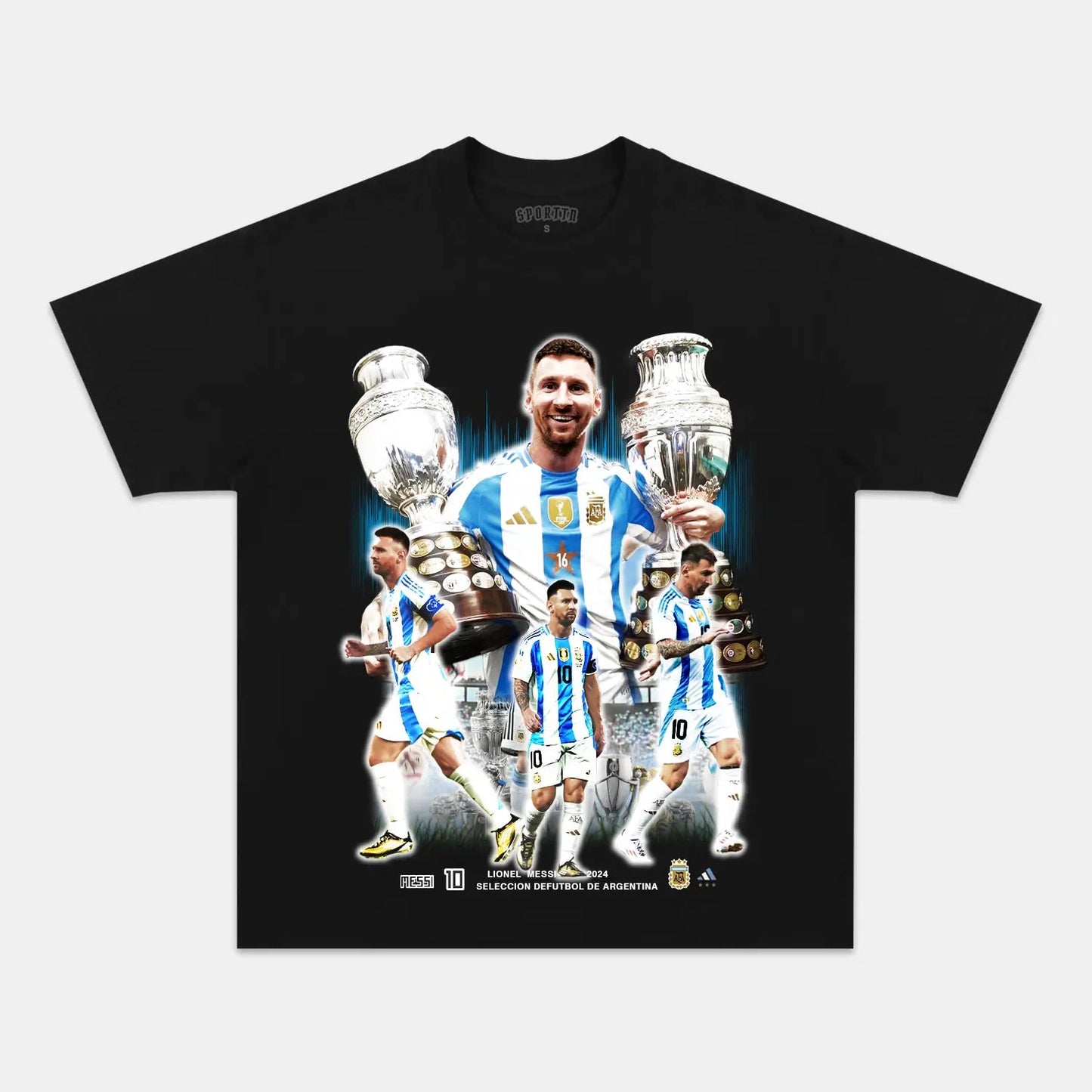 Unisex-Adult Ultra Cotton Washed T-Shirt Graphic  2024 LEO MESSI TEE