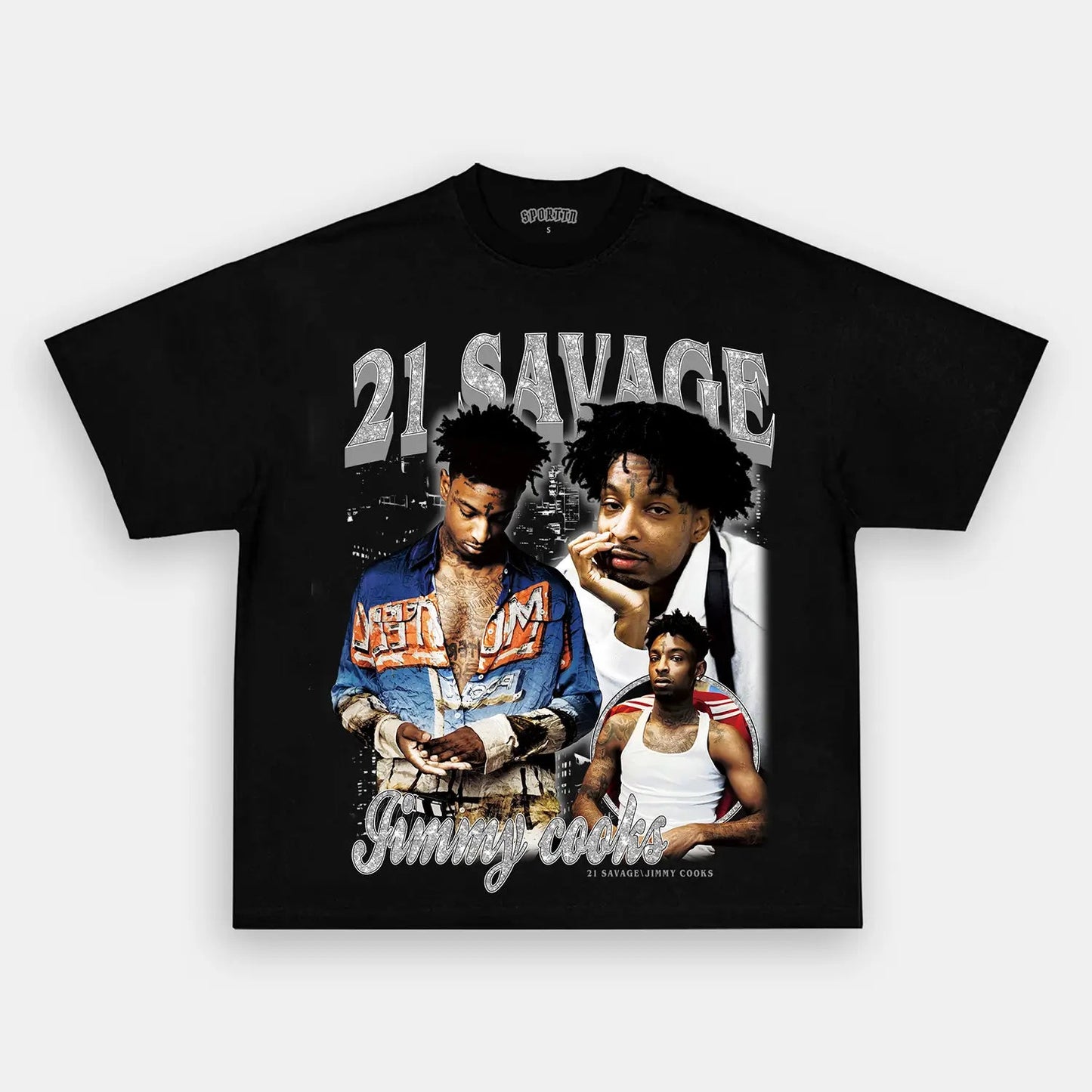 Unisex-Adult Ultra Cotton Washed T-Shirt Graphic 21 Savage Tee