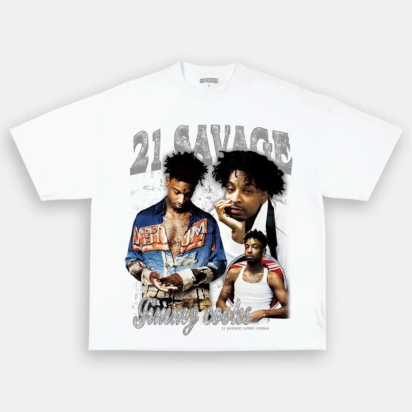 Unisex-Adult Ultra Cotton Washed T-Shirt Graphic 21 Savage Tee