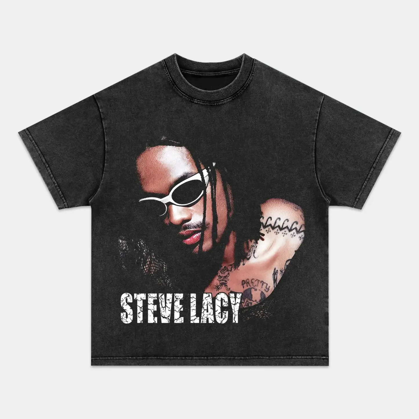 Unisex-Adult Ultra Cotton Washed T-Shirt Graphic  STEVE LACY TEE