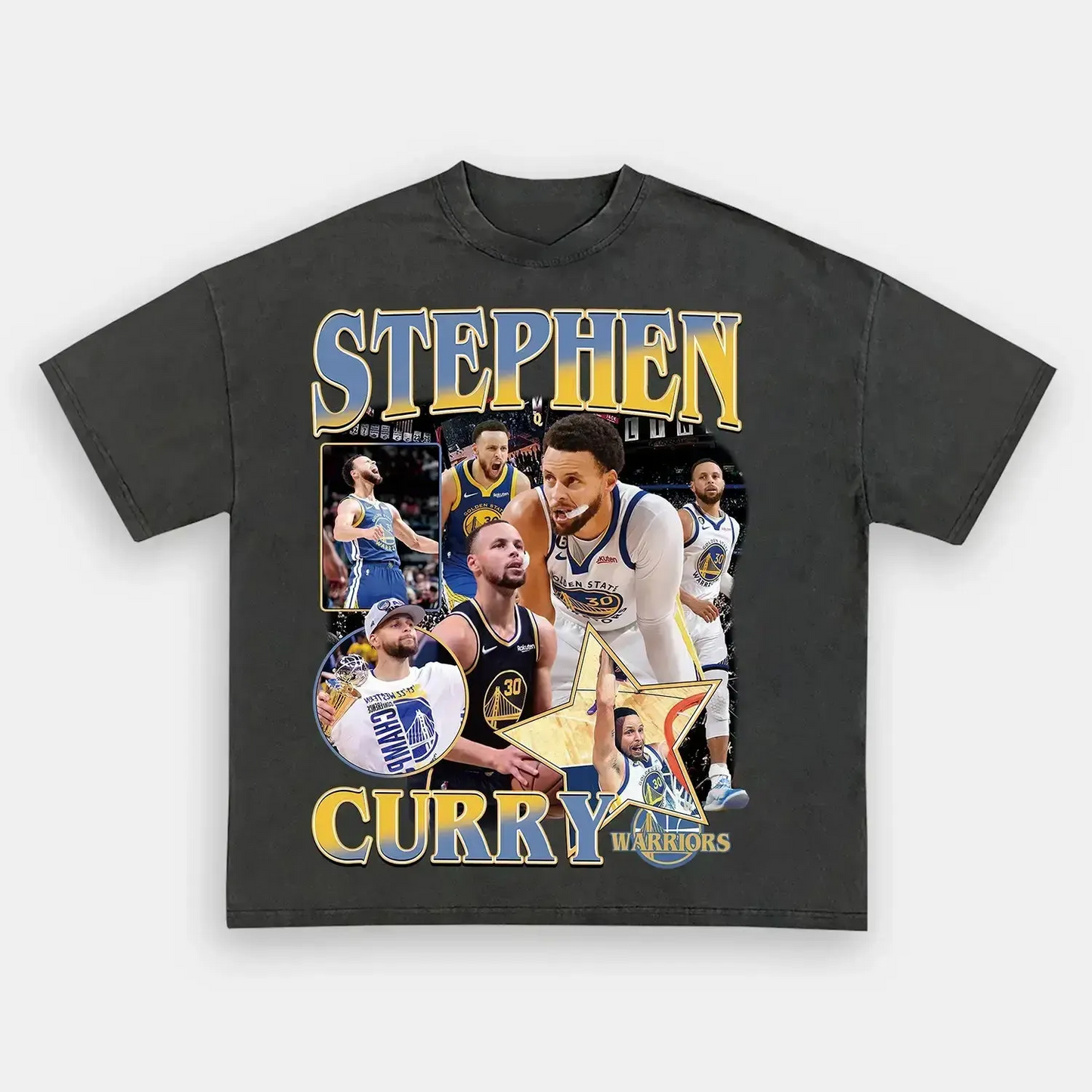 Unisex-Adult Ultra Cotton Washed T-Shirt Graphic  Stephen Curry Tee