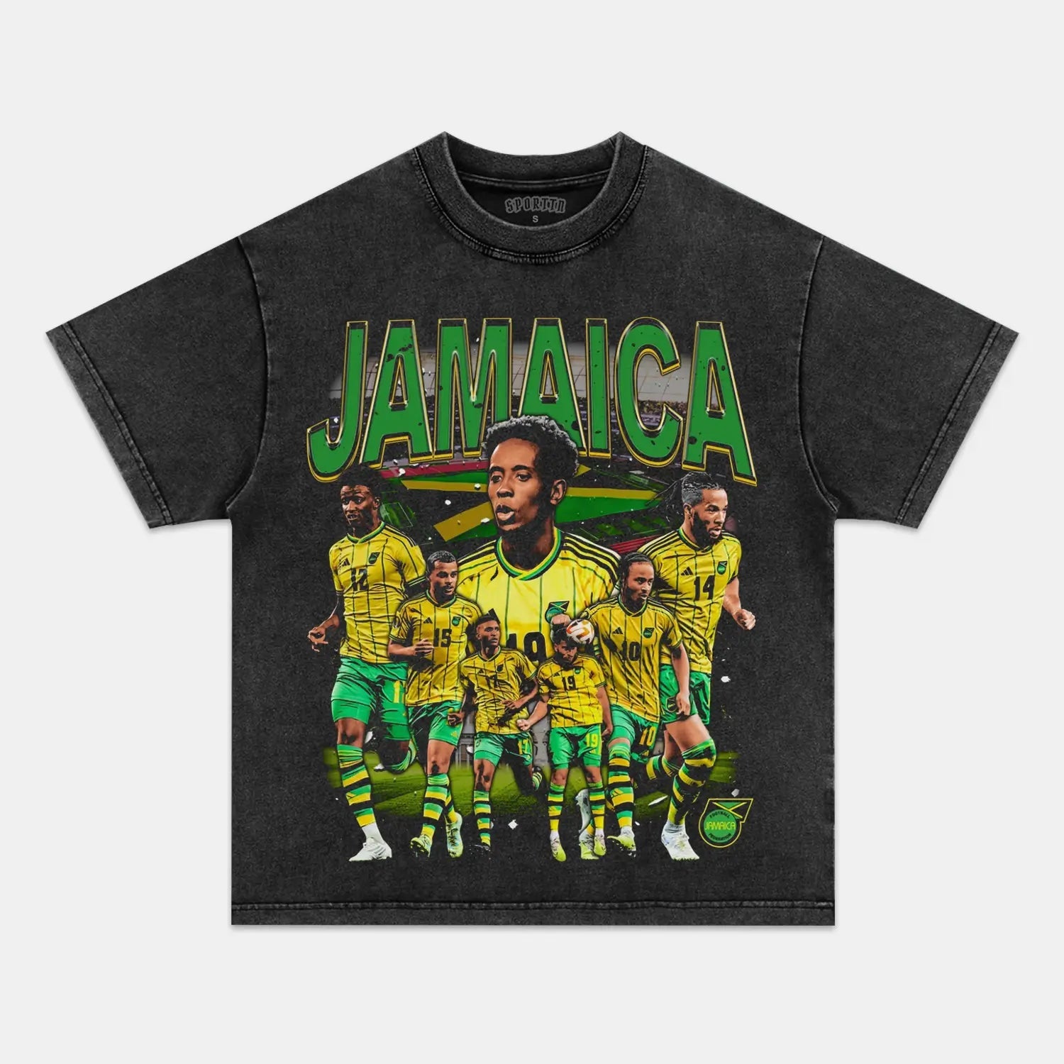 Unisex-Adult Ultra Cotton Washed T-Shirt Graphic 2024 JAMAICA TEE