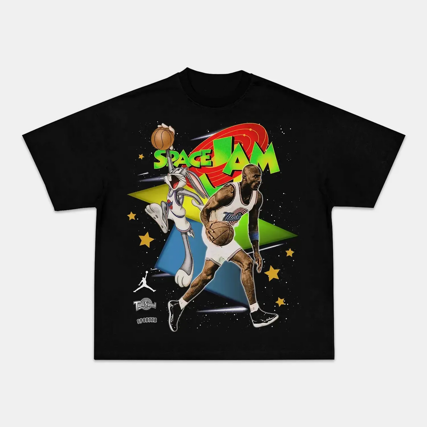 Unisex-Adult Ultra Cotton Washed T-Shirt Graphic  SPACE JAM JORDAN 2 TEE