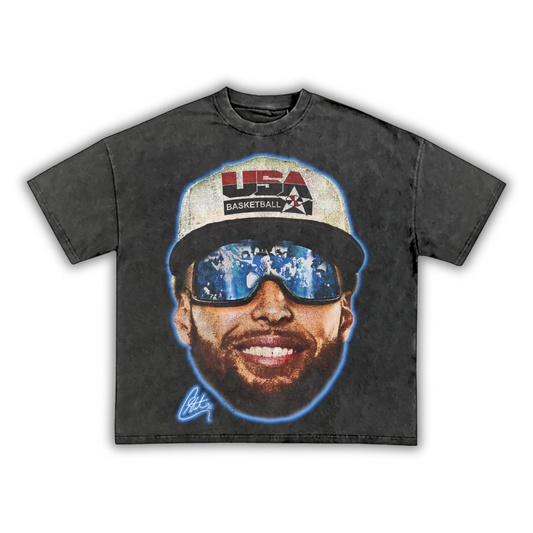 "Chef Curry" Team USA Big Face T-Shirt