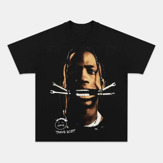 Unisex-Adult Ultra Cotton Washed T-Shirt Graphic  TRAVIS SCOTT V3 TEE