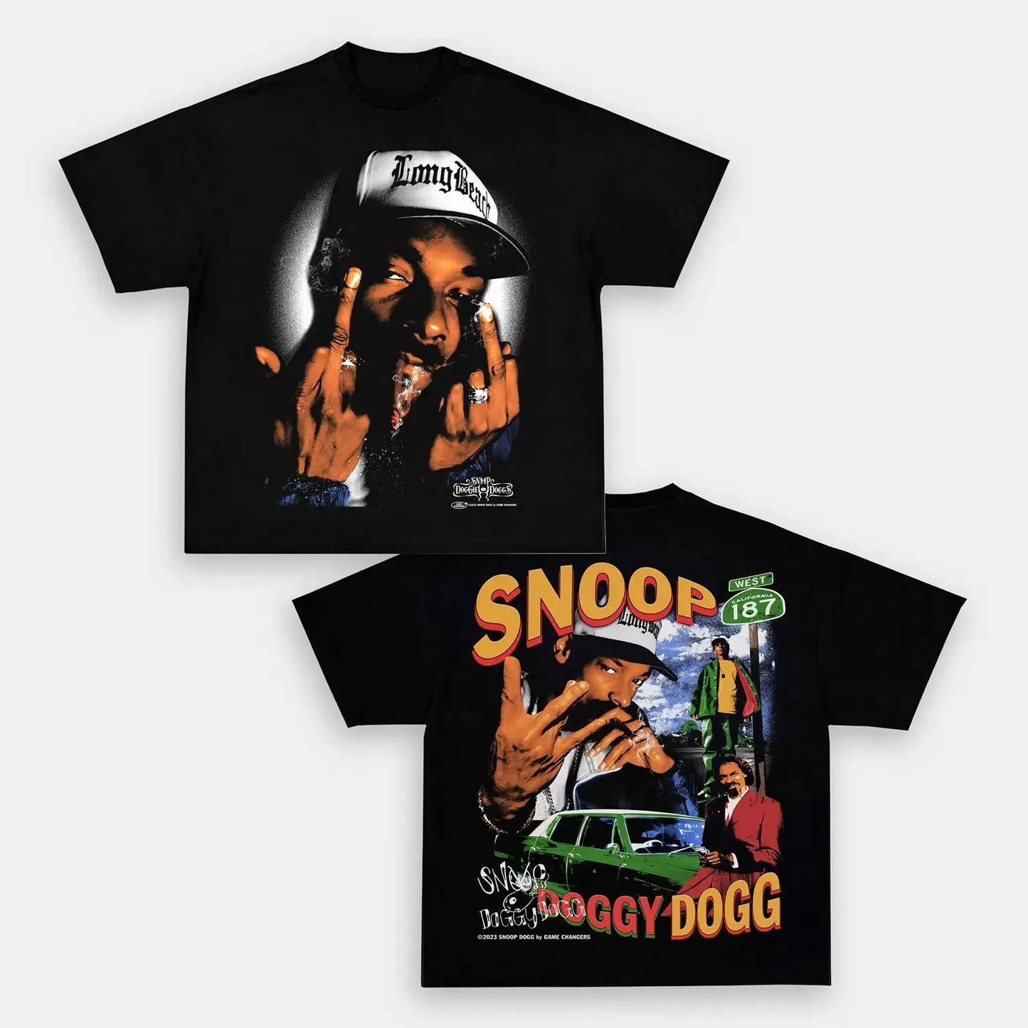 Unisex-Adult Ultra Cotton Washed T-Shirt Graphic  SNOOP_DOGG_2_TEE