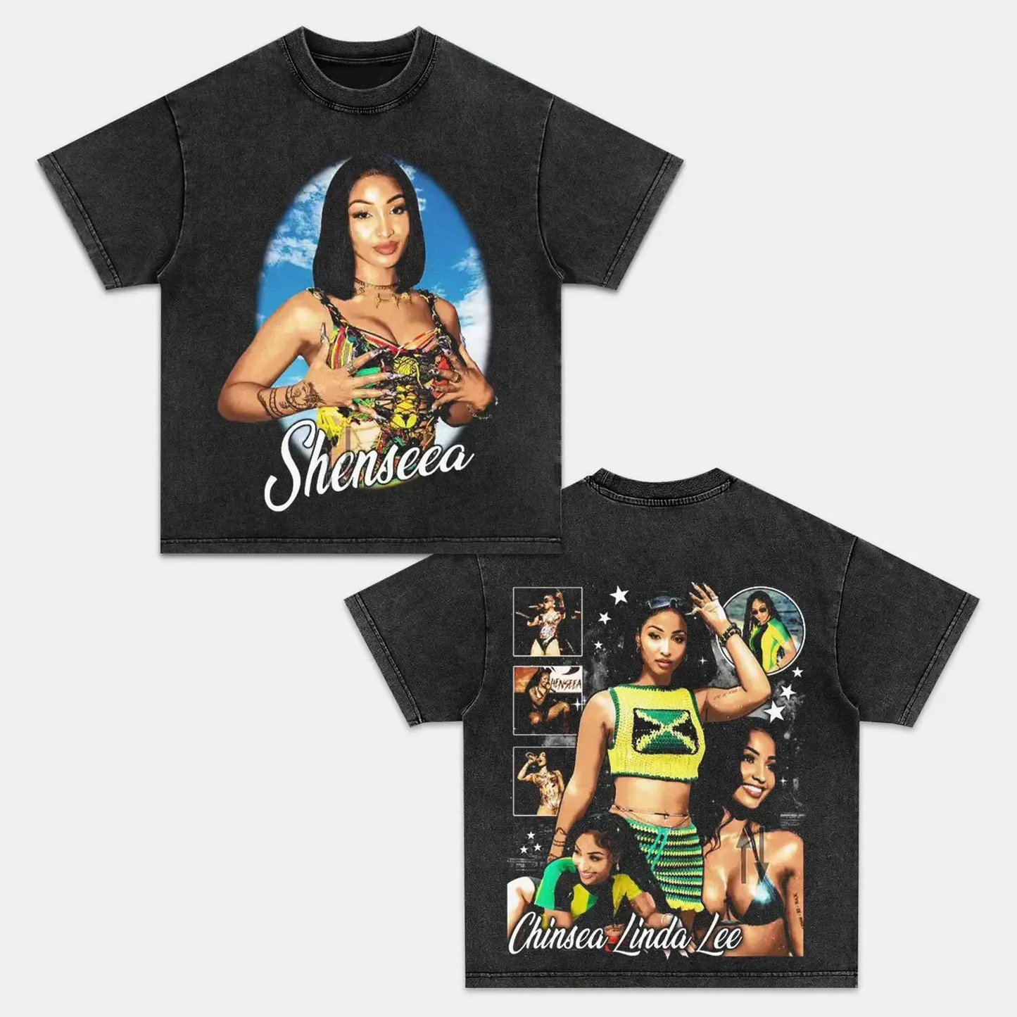 Unisex-Adult Ultra Cotton Washed T-Shirt Graphic  SHENSEEA TEE