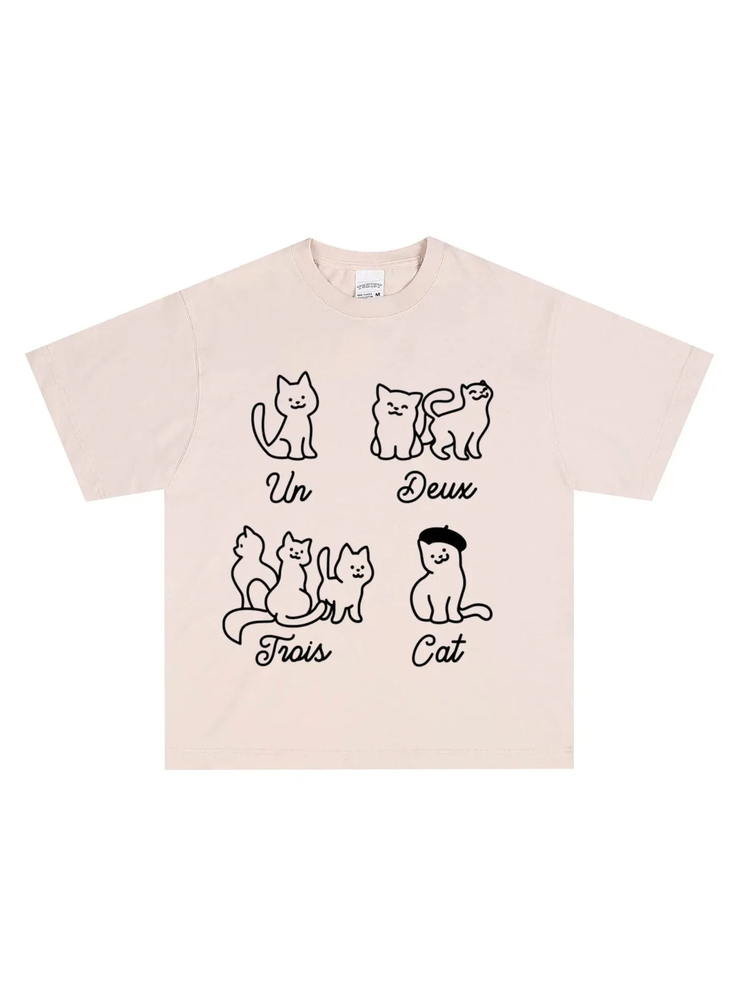 Un Deux Trois Cat Shirt - GraphThread