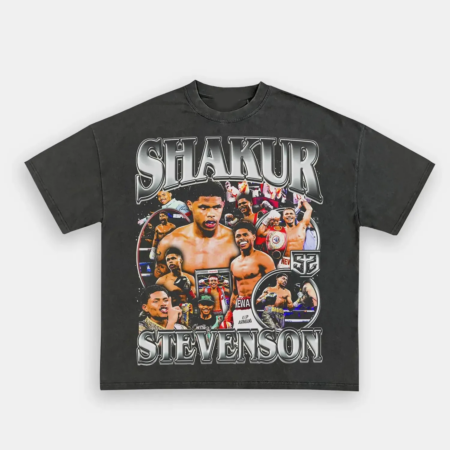 Unisex-Adult Ultra Cotton Washed T-Shirt Graphic  SHAKUR STEVENSON TEE