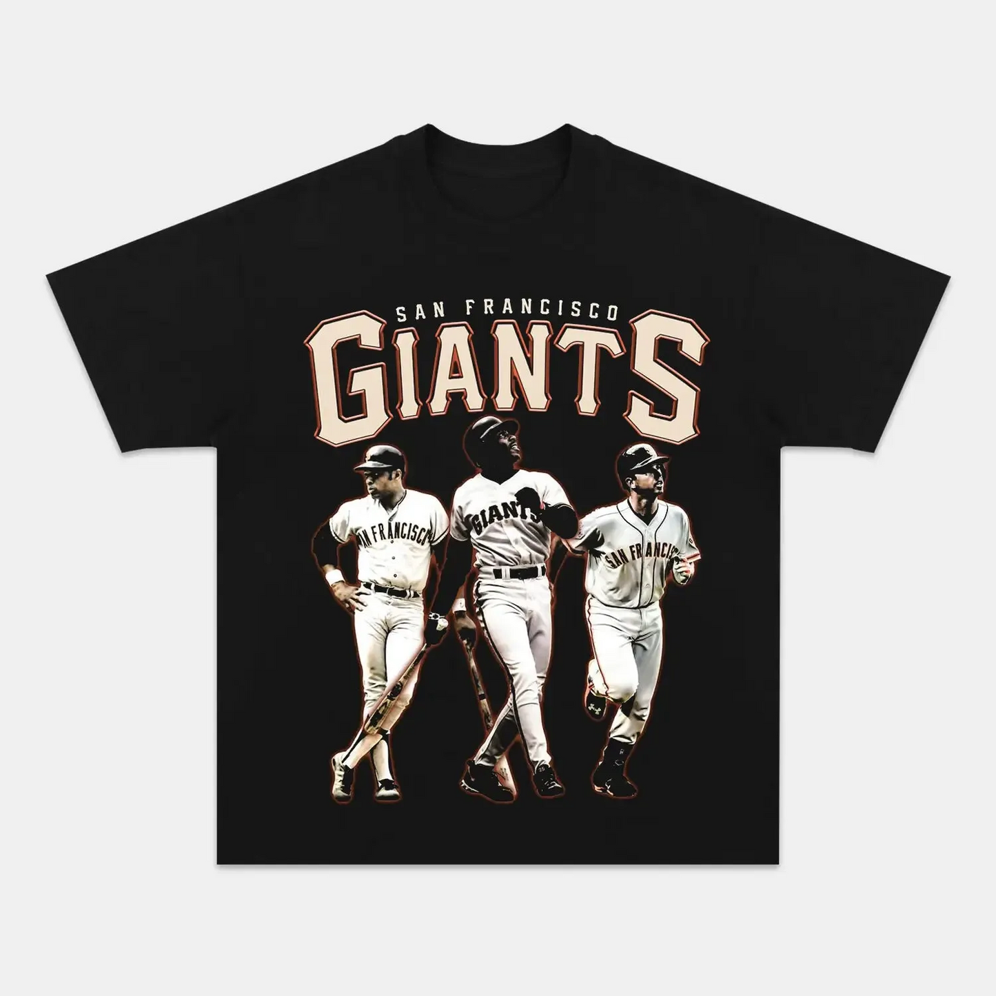 Unisex-Adult Ultra Cotton Washed T-Shirt Graphic  SF GIANTS