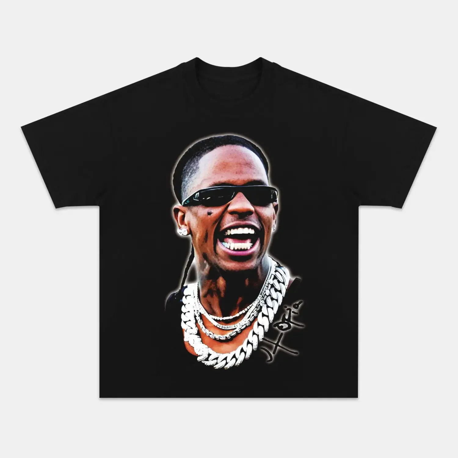 Unisex-Adult Ultra Cotton Washed T-Shirt Graphic  TRAVIS SCOTT V2 TEE