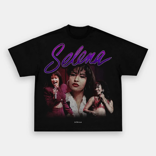 Unisex-Adult Ultra Cotton Washed T-Shirt Graphic  SELENA VINTAGE TEE