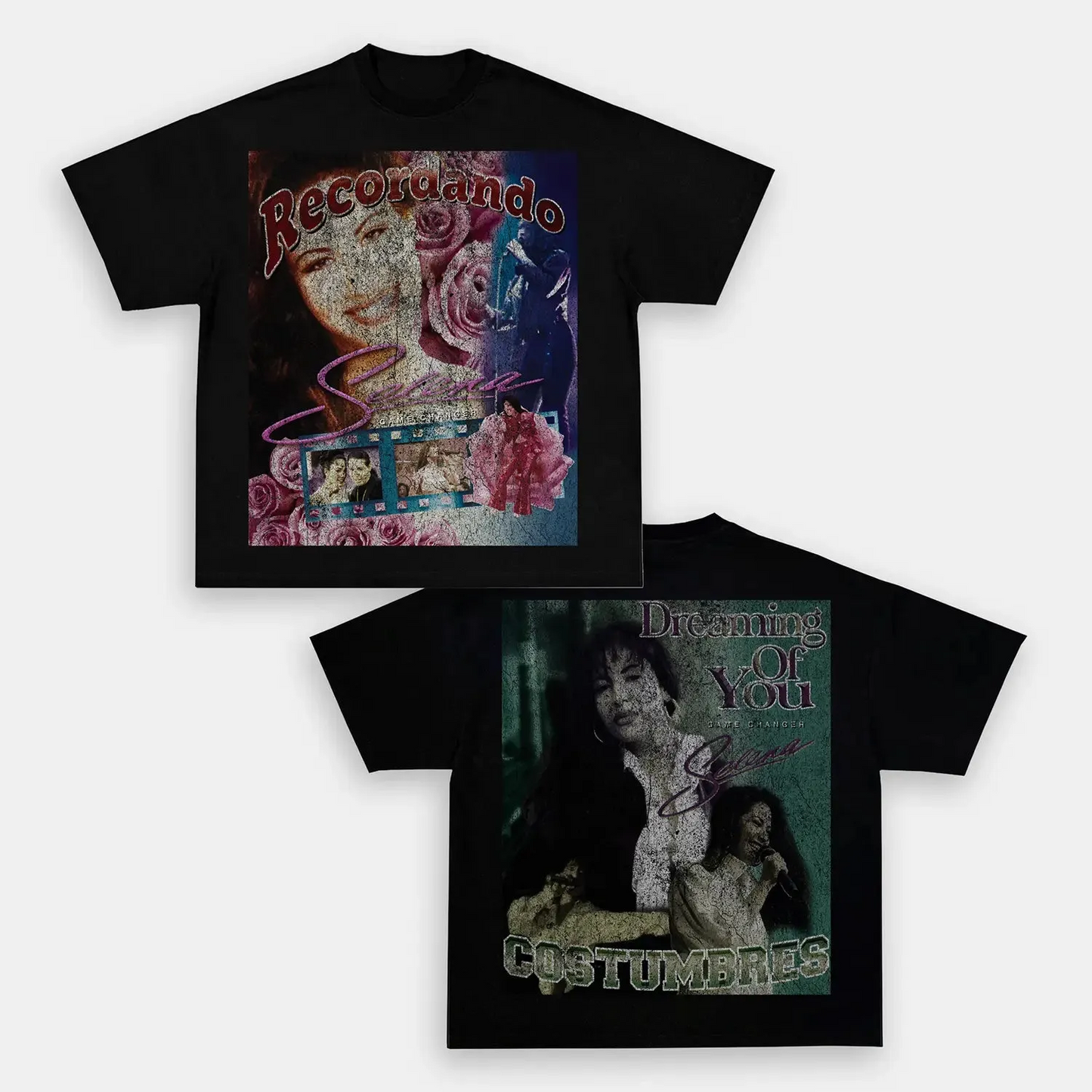 Unisex-Adult Ultra Cotton Washed T-Shirt Graphic  SELENA TEE