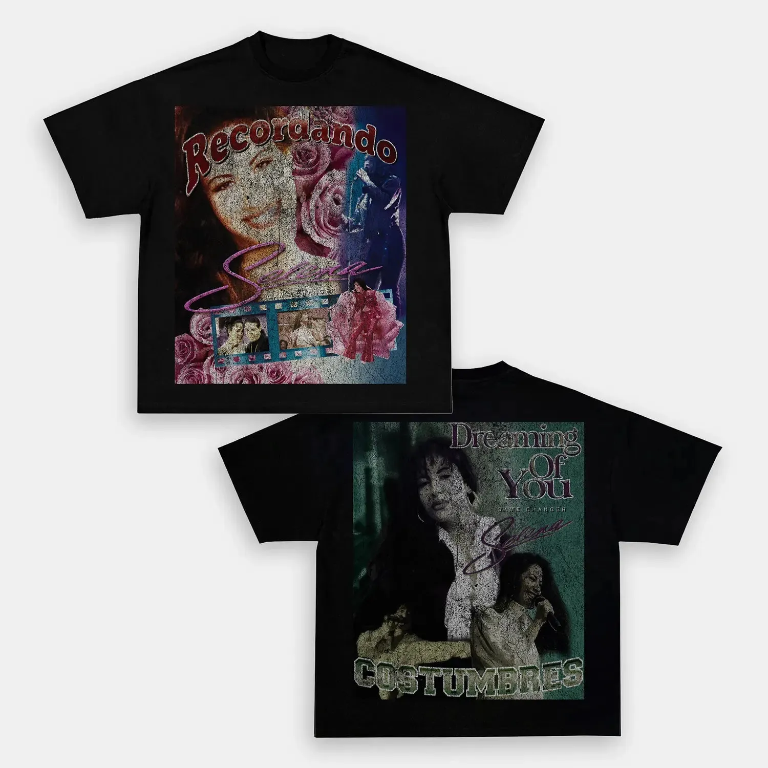 Unisex-Adult Ultra Cotton Washed T-Shirt Graphic  SELENA TEE