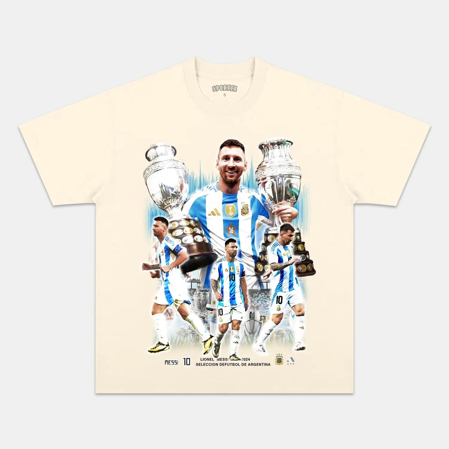 Unisex-Adult Ultra Cotton Washed T-Shirt Graphic  2024 LEO MESSI TEE