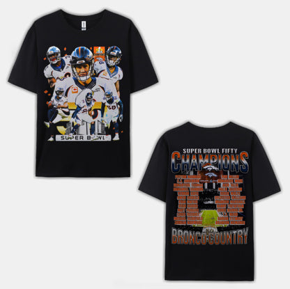 SUPER BOWL 50 CHAMPS - BRONCOS TEE - [DS]