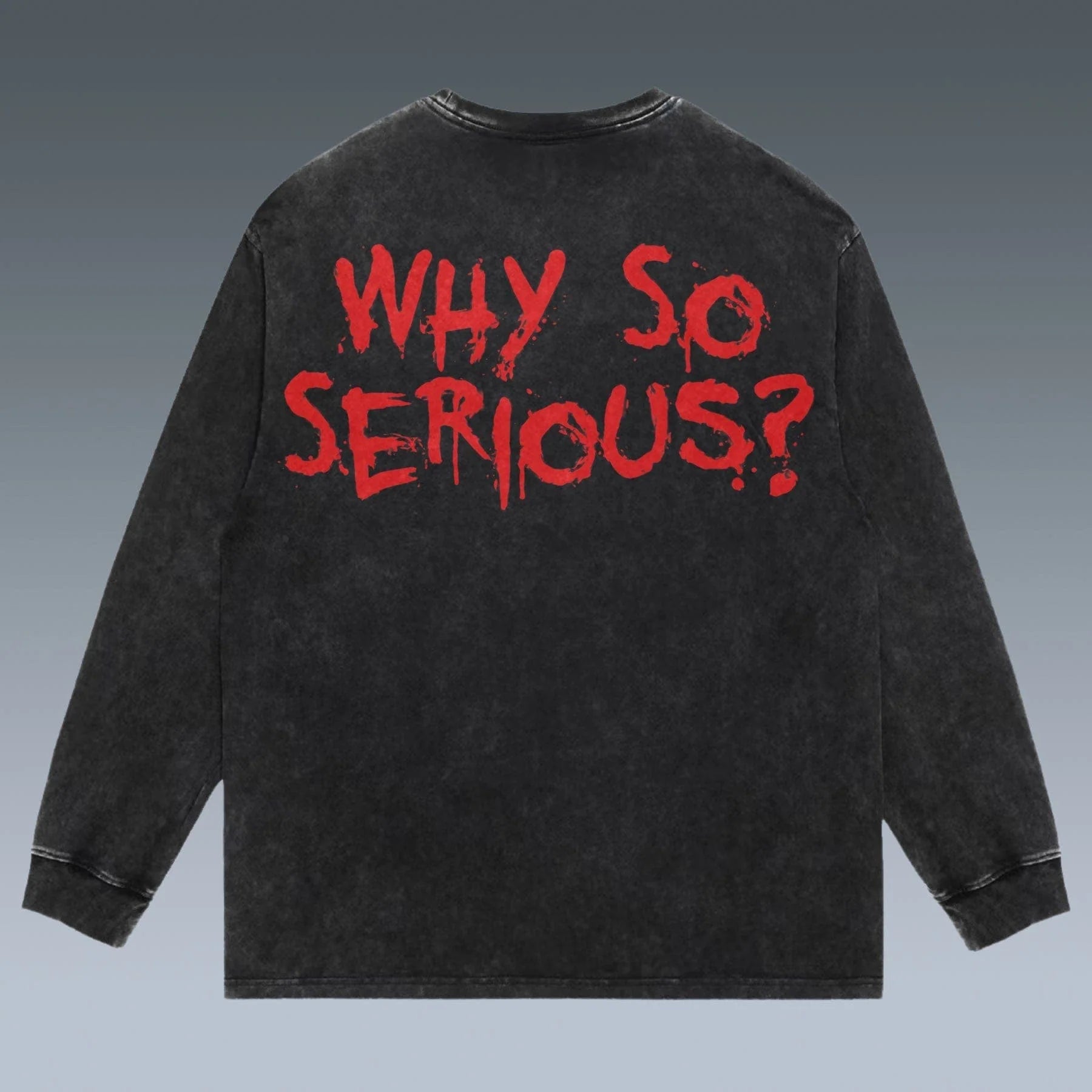 VINTAGE LONG SLEEVE TEE | WHY SO SERIOUS?-JOKER