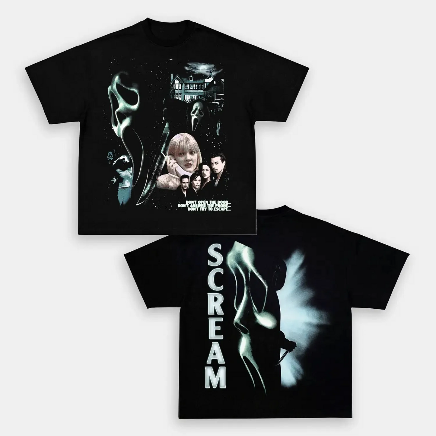 Unisex-Adult Ultra Cotton Washed T-Shirt Graphic  SCREAM TEE