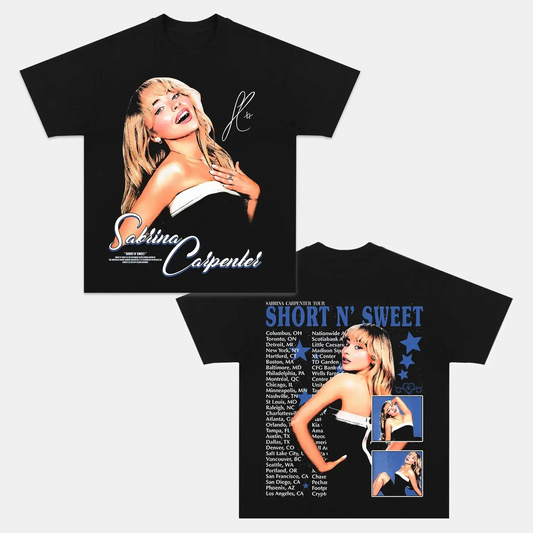 Unisex-Adult Ultra Cotton Washed T-Shirt Graphic  Sabrina Carpenter TEE