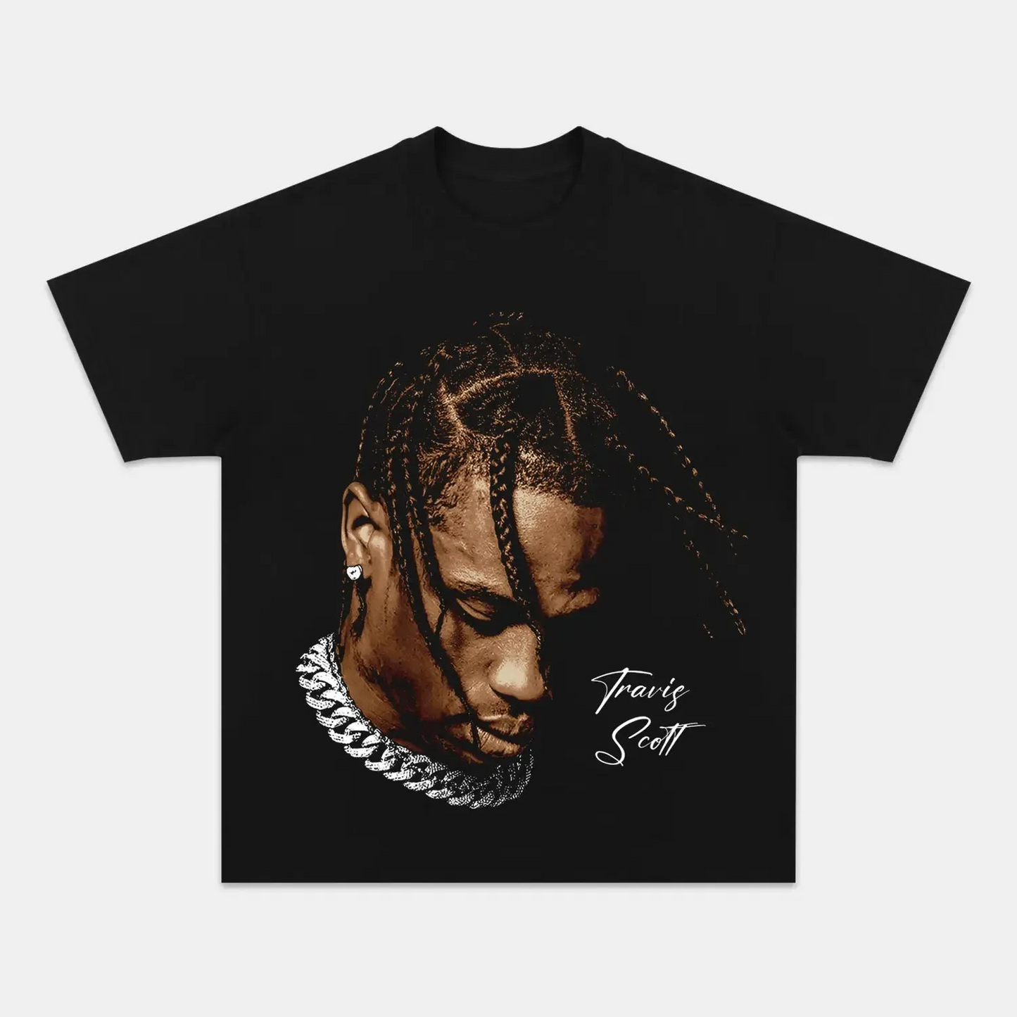 Unisex-Adult Ultra Cotton Washed T-Shirt Graphic  TRAVIS SCOTT V2 TEE