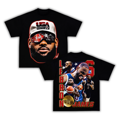 "LeGOAT" Team USA Big Face T-Shirt (DS)