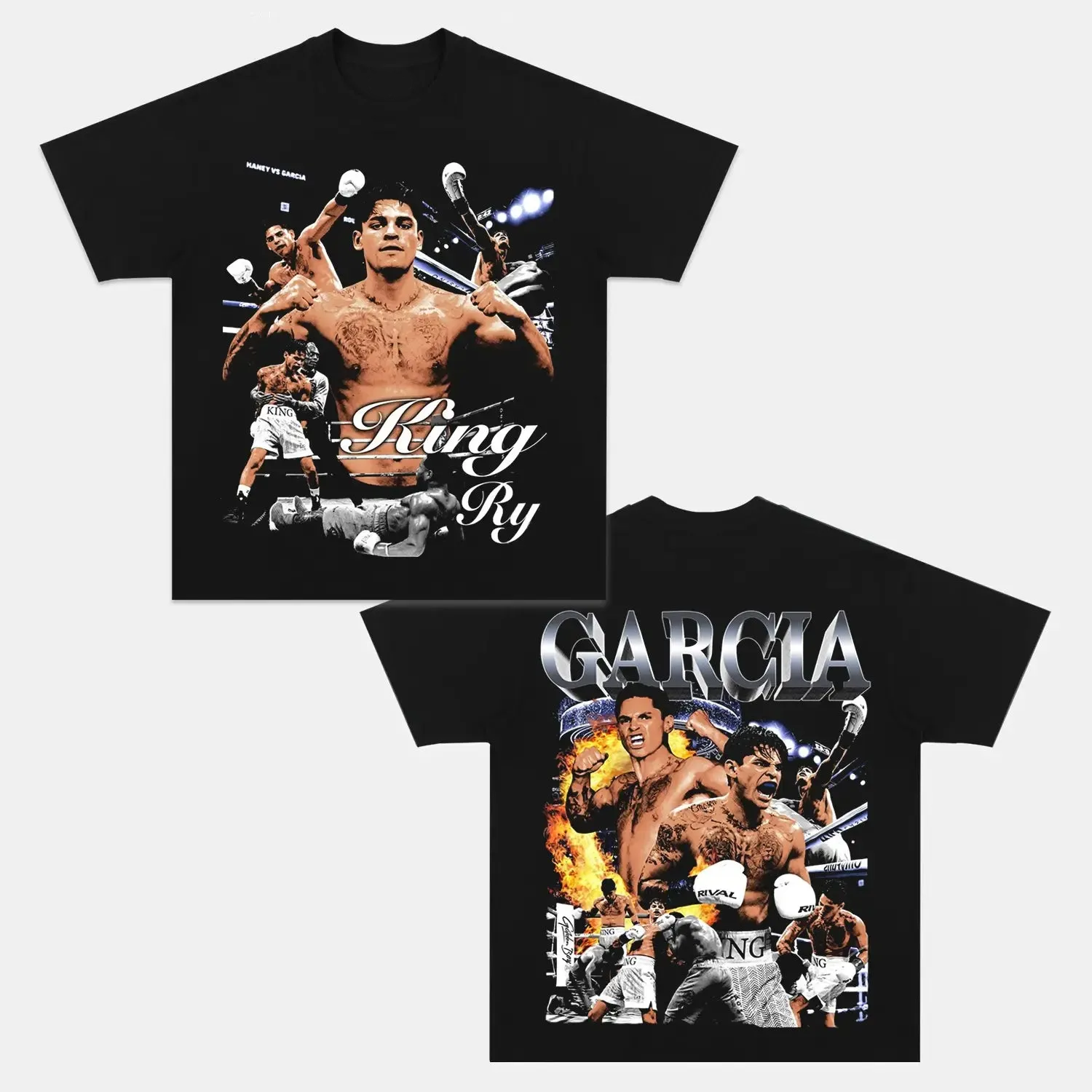 Unisex-Adult Ultra Cotton Washed T-Shirt Graphic  RYAN GARCIA TEE