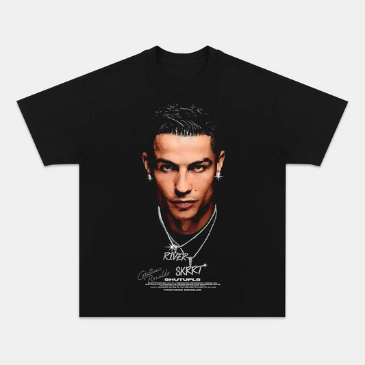 Unisex-Adult Ultra Cotton Washed T-Shirt Graphic  RONALDO TEE