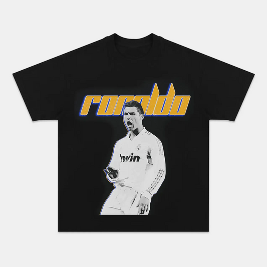 Unisex-Adult Ultra Cotton Washed T-Shirt Graphic  RONALDO CALMA CLASSIC TEE