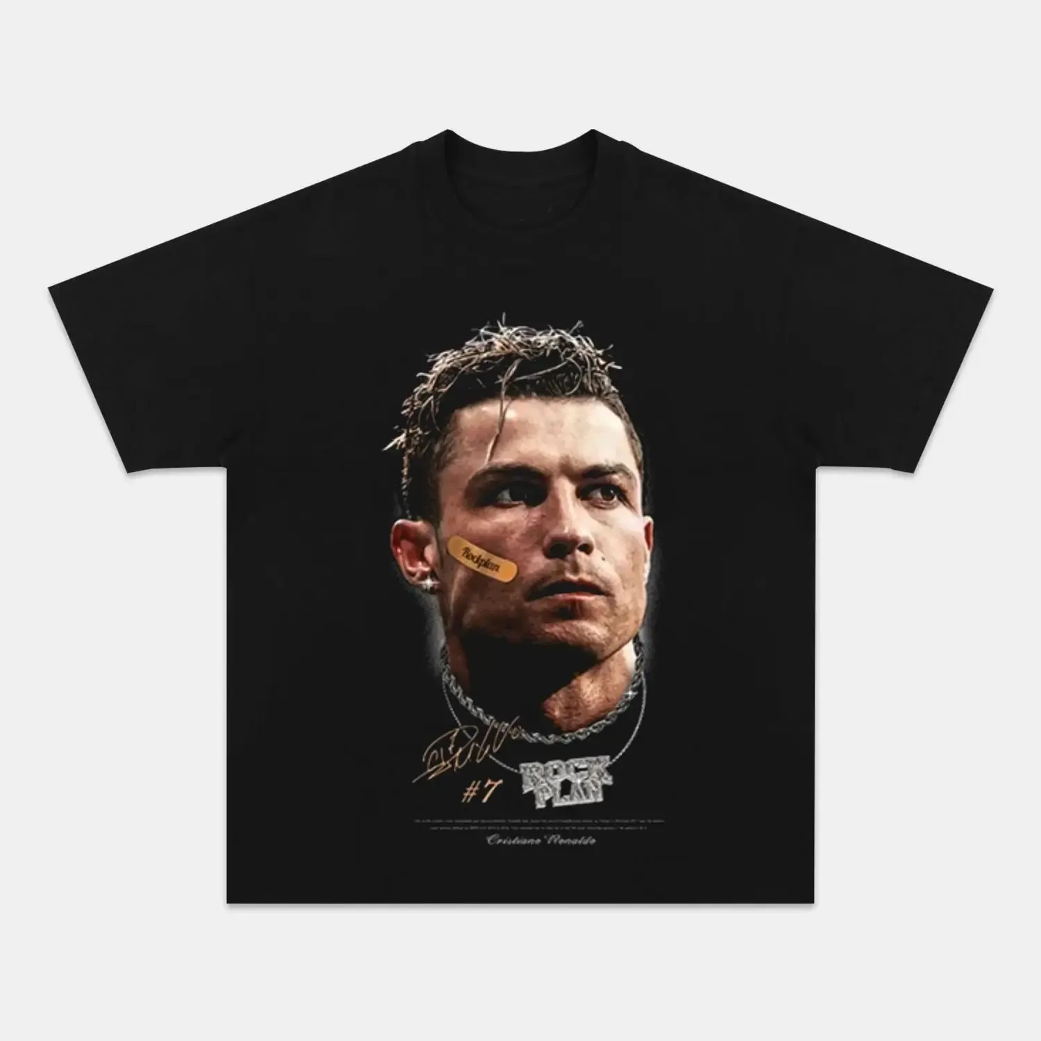 Unisex-Adult Ultra Cotton Washed T-Shirt Graphic  RONALDO CALMA V2 TEE