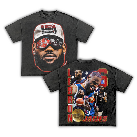 "LeGOAT" Team USA Big Face T-Shirt (DS)