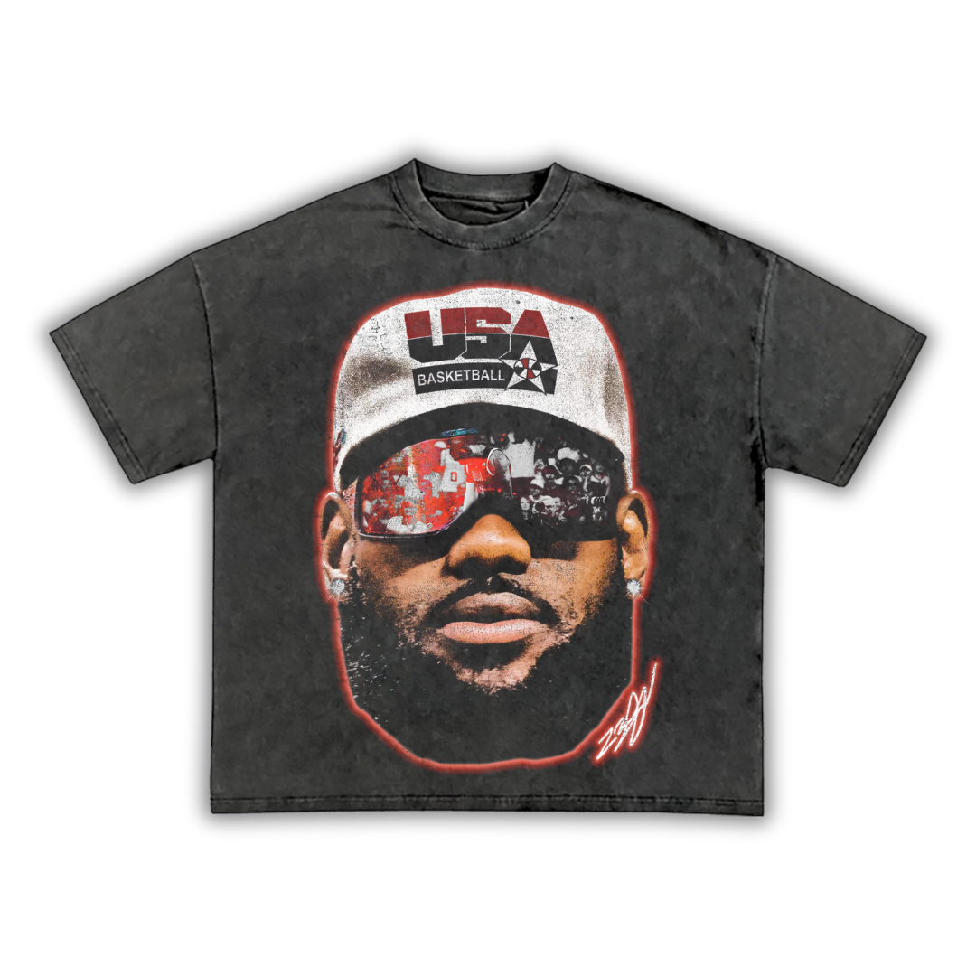 "LeGOAT" Team USA Big Face T-Shirt