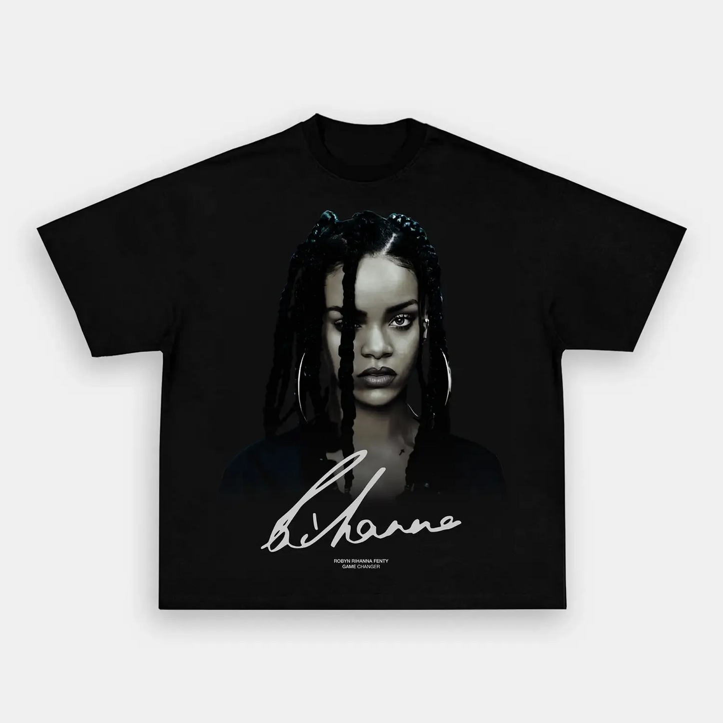 Unisex-Adult Ultra Cotton Washed T-Shirt Graphic  RIHANNA_TEE