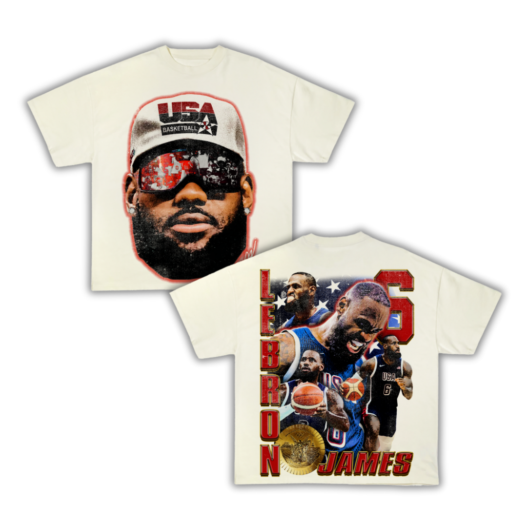 "LeGOAT" Team USA Big Face T-Shirt (DS)