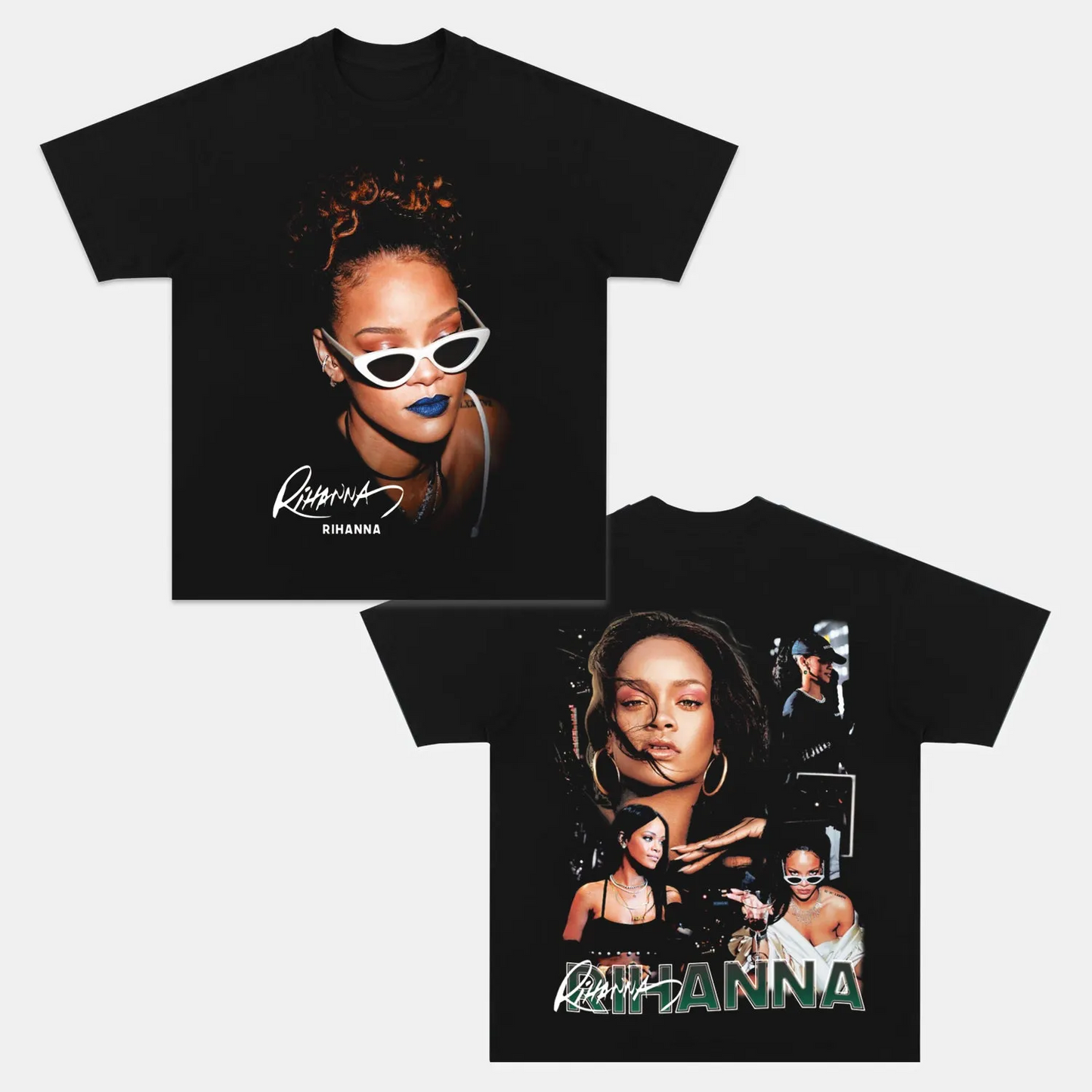 Unisex-Adult Ultra Cotton Washed T-Shirt Graphic  RIHANNA TEE