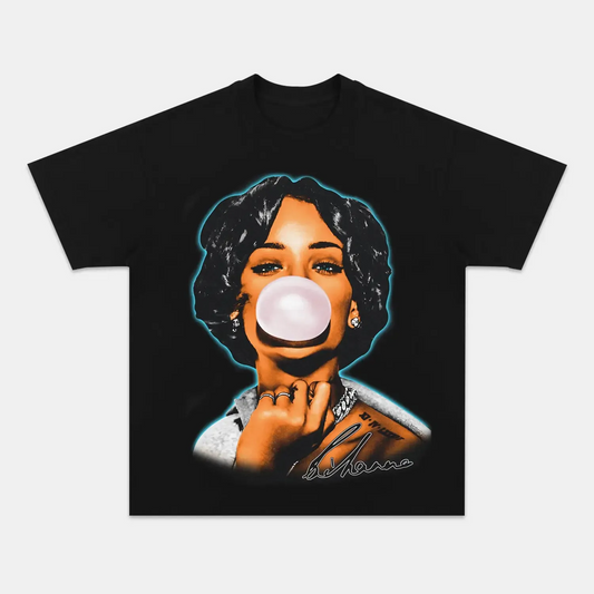 Unisex-Adult Ultra Cotton Washed T-Shirt Graphic  RIHANNA TEE