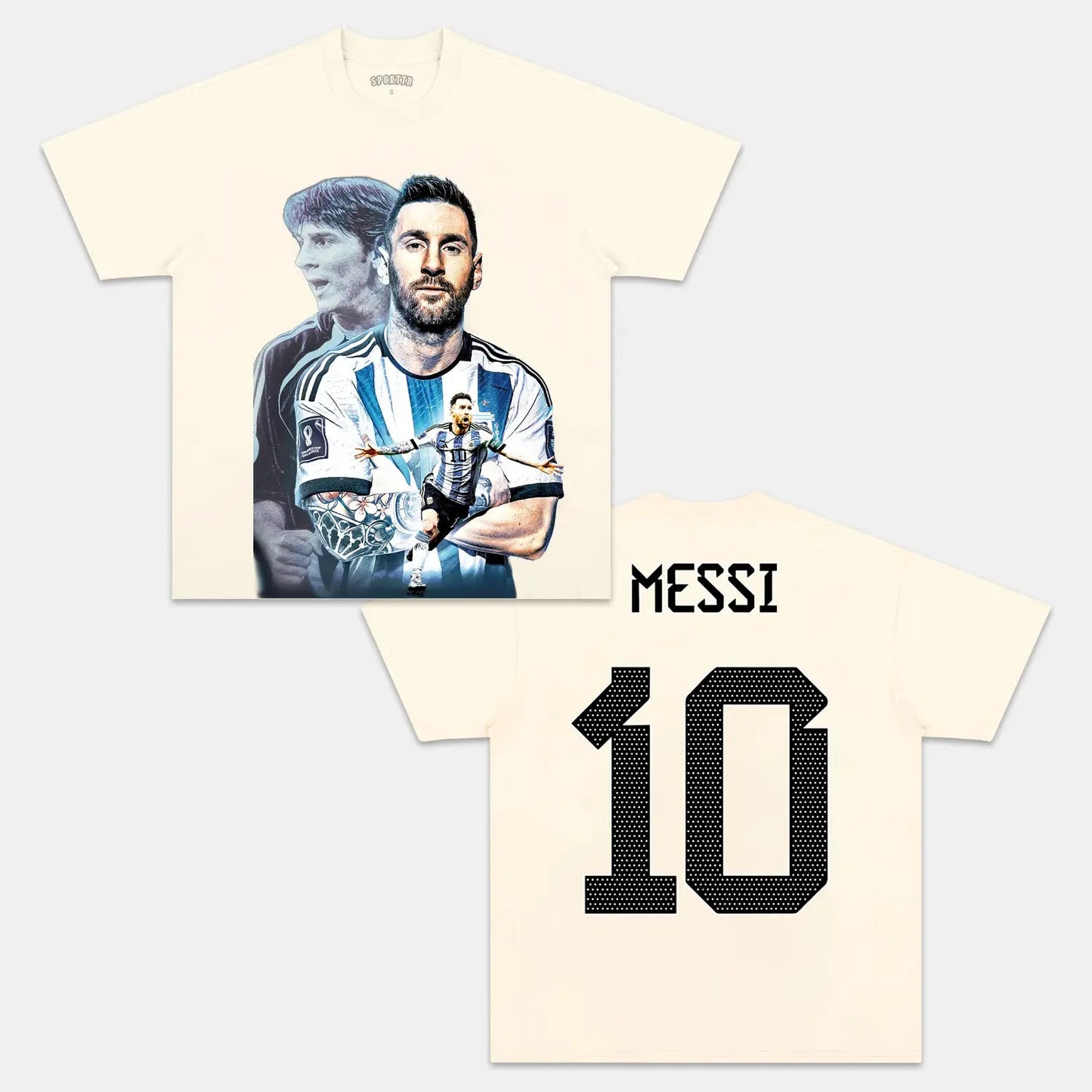 Unisex-Adult Ultra Cotton Washed T-Shirt Graphic  2024 LEO MESSI TEE