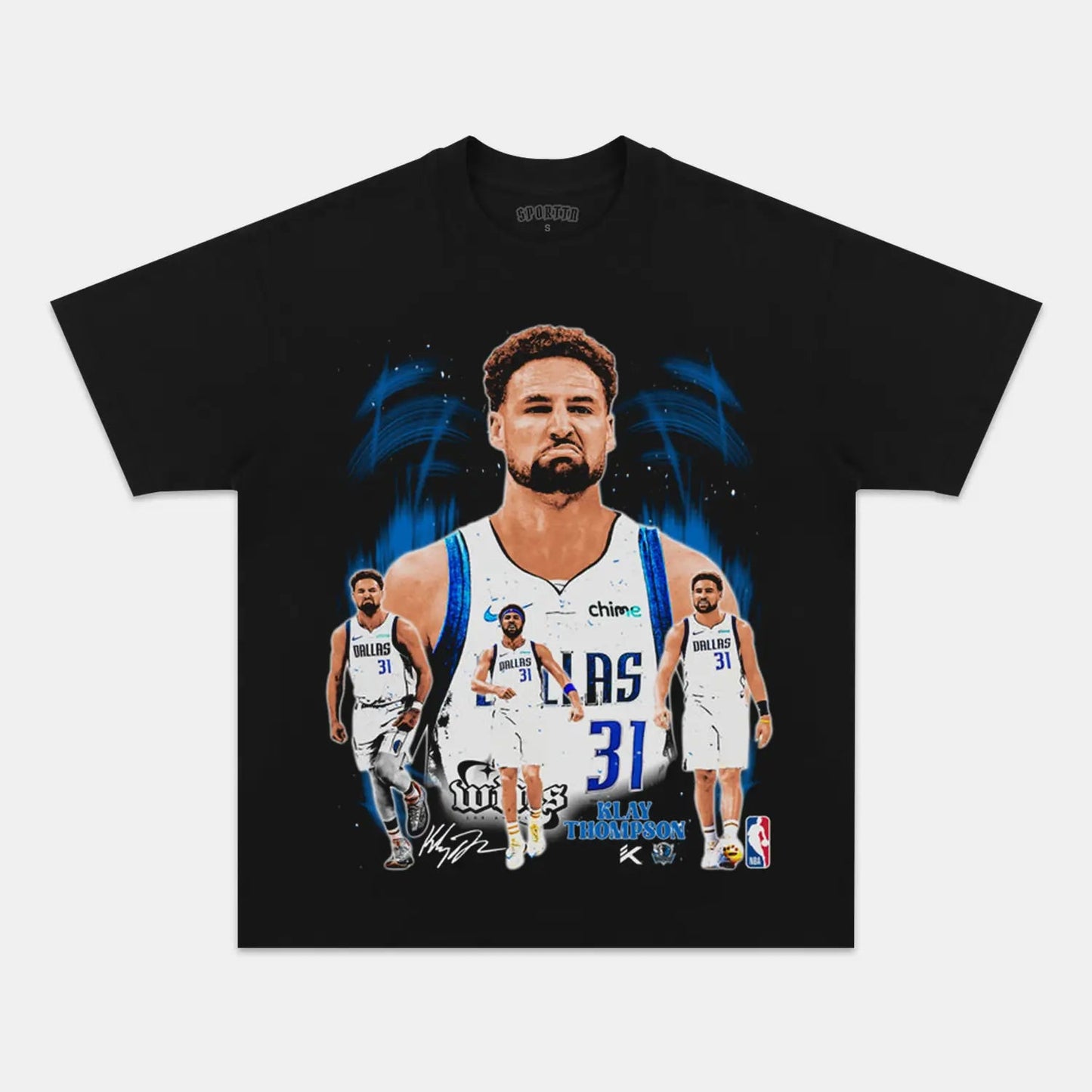 Unisex-Adult Ultra Cotton Washed T-Shirt Graphic  KLAY THOMPSON MAVS TEE