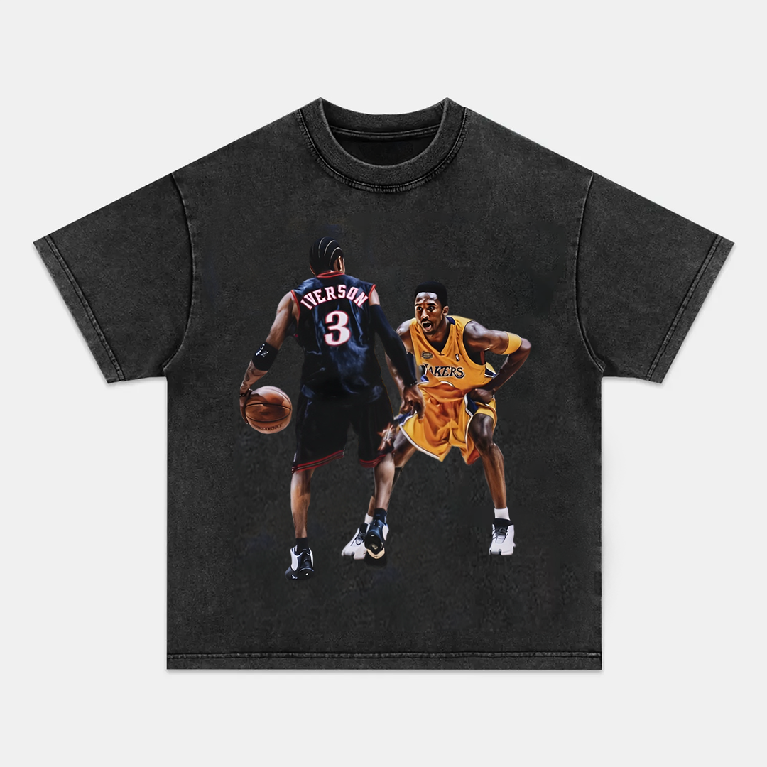 Unisex-Adult Ultra Cotton Washed T-Shirt Graphic KOBE & AI 2024 TEE