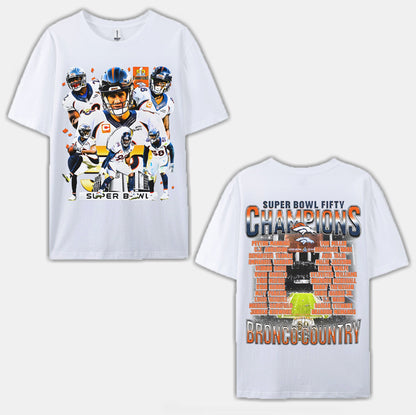 SUPER BOWL 50 CHAMPS - BRONCOS TEE - [DS]