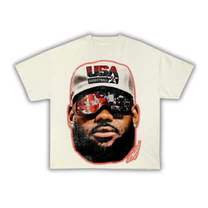 "LeGOAT" Team USA Big Face T-Shirt (DS)