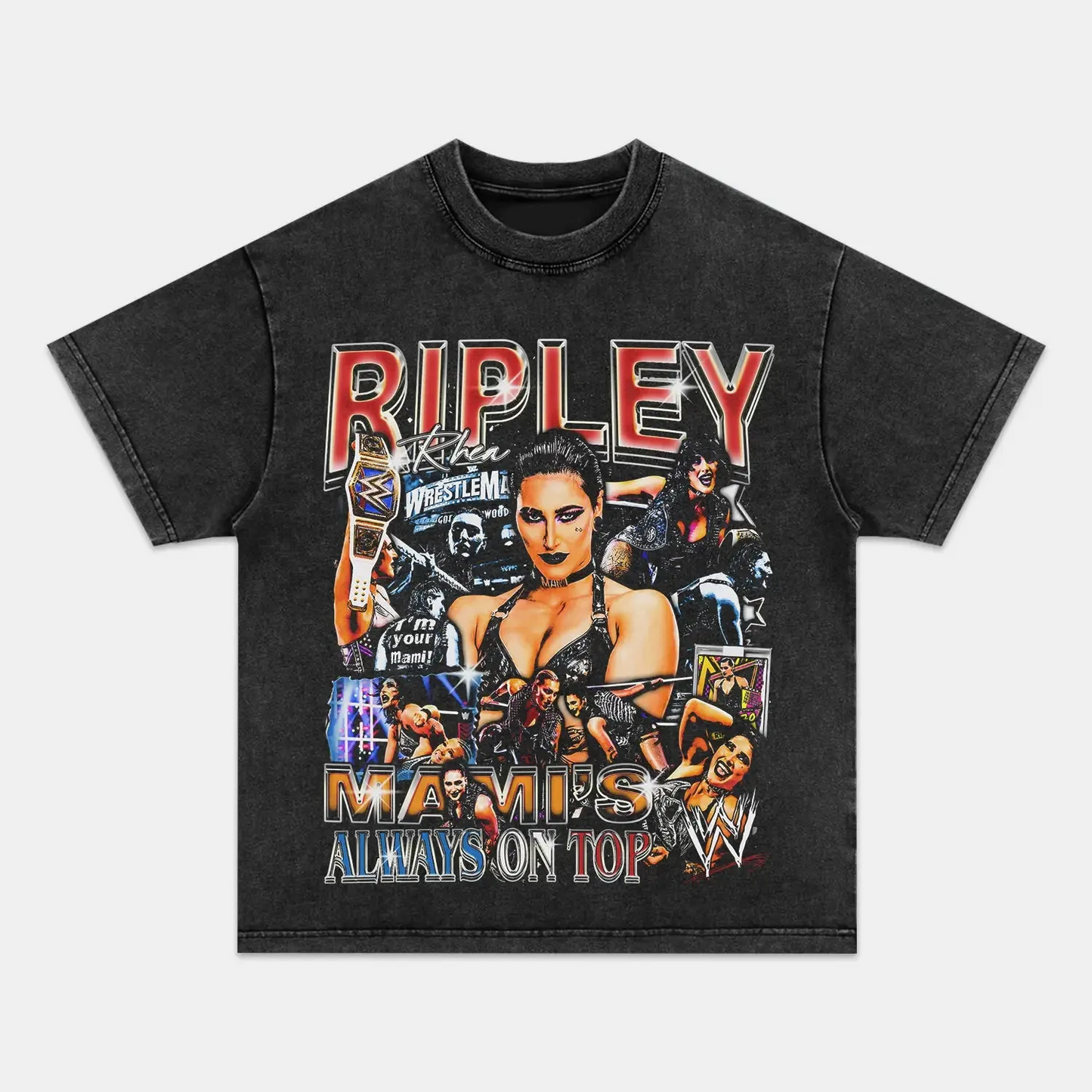 Unisex-Adult Ultra Cotton Washed T-Shirt Graphic  RHEA RIPLEY TEE