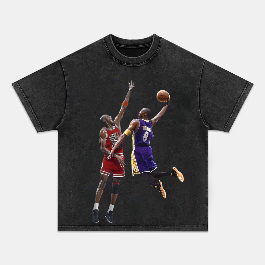 Unisex-Adult Ultra Cotton Washed T-Shirt Graphic KOBE & JORDAN 2024 TEE