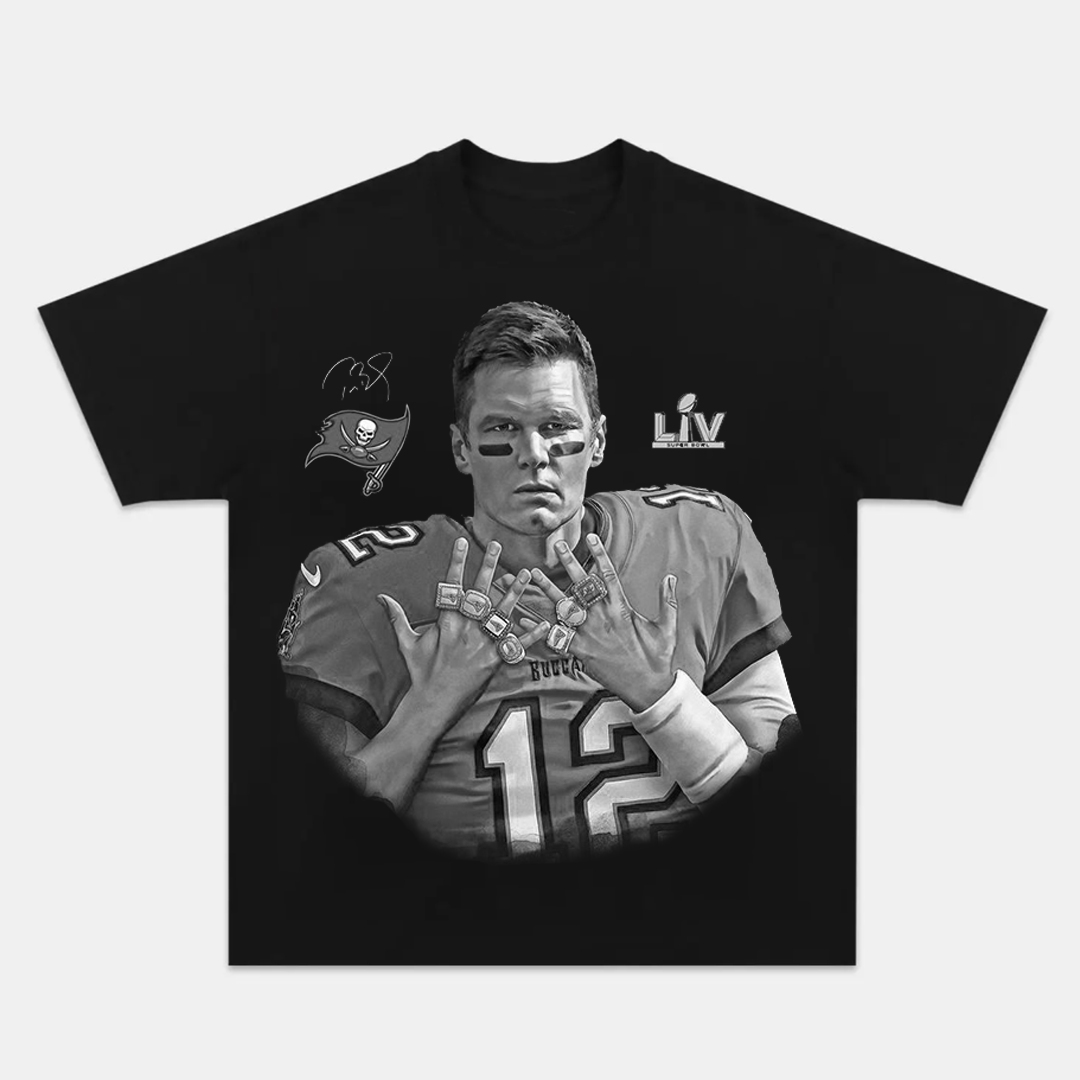 Unisex-Adult Ultra Cotton Washed T-Shirt Graphic Tom Brady 2024 TEE