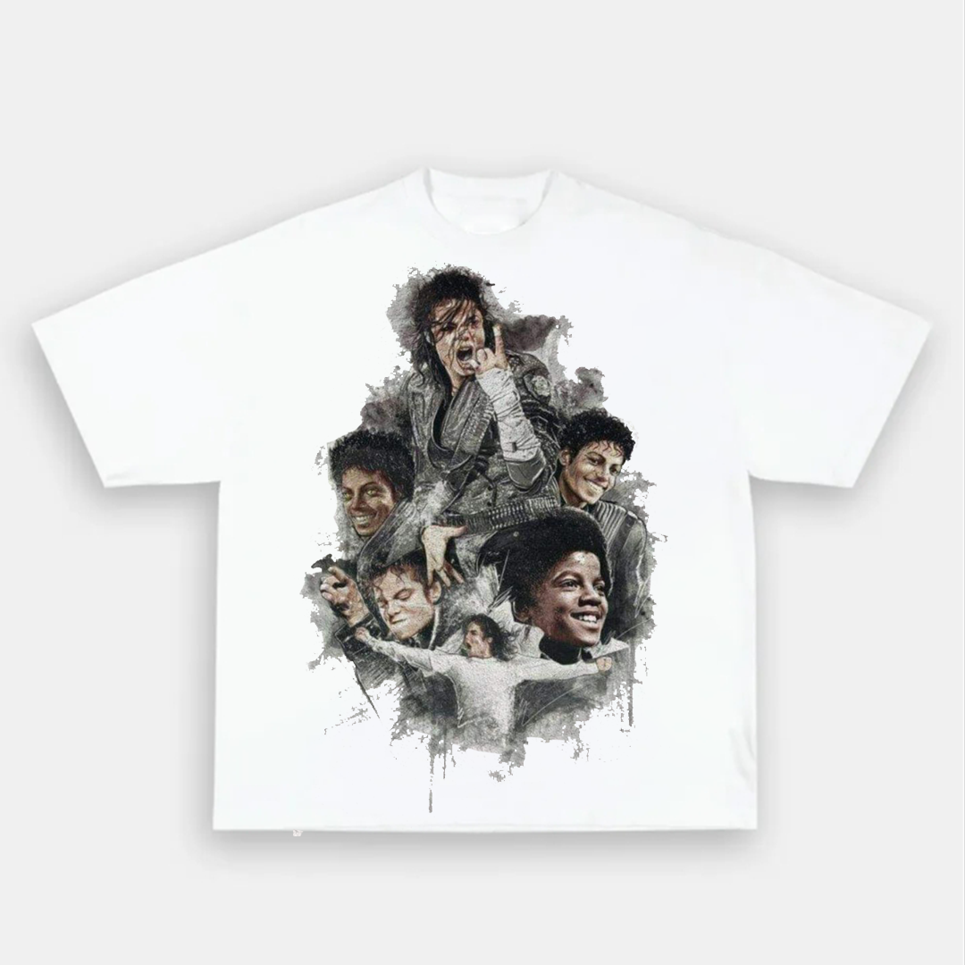 Unisex-Adult Ultra Cotton Washed T-Shirt Graphic Michael Jackson 2024 TEE