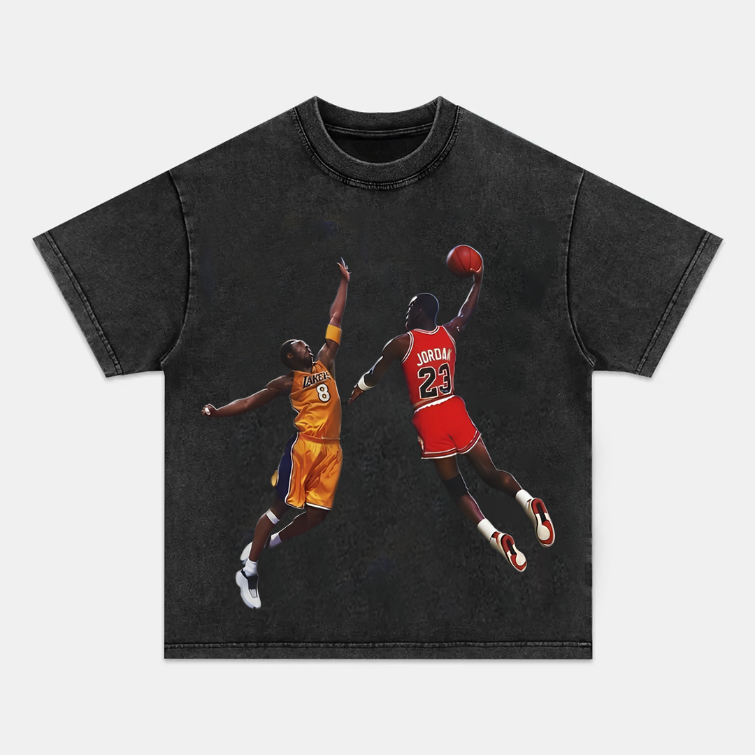 Unisex-Adult Ultra Cotton Washed T-Shirt Graphic KOBE & JORDAN 2024 TEE