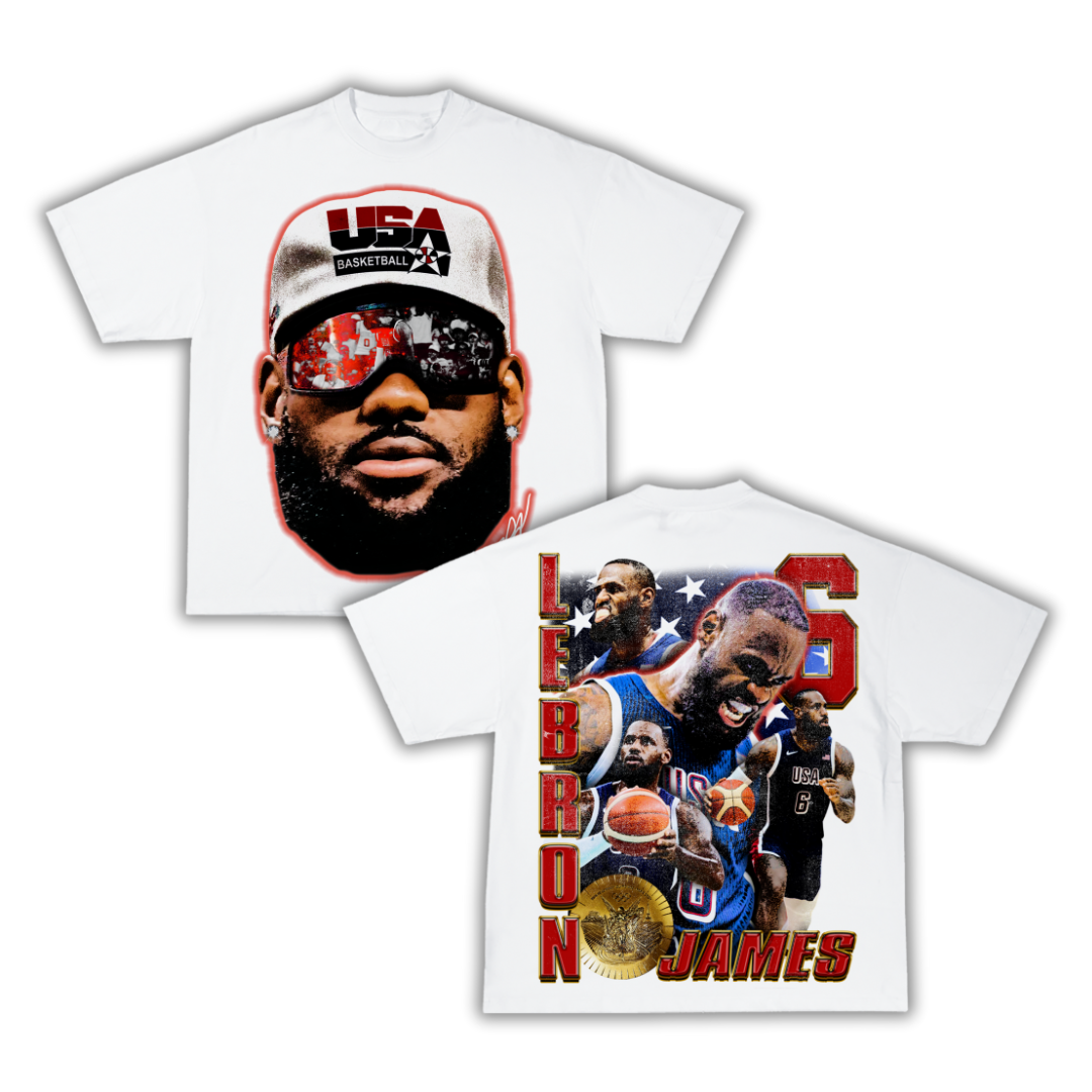 "LeGOAT" Team USA Big Face T-Shirt (DS)