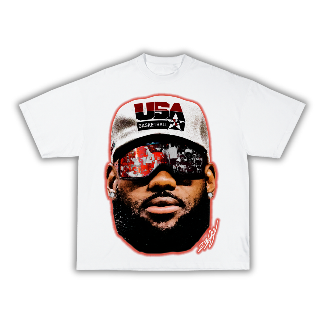 "LeGOAT" Team USA Big Face T-Shirt (DS)