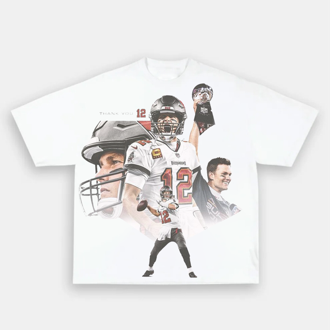 Unisex-Adult Ultra Cotton Washed T-Shirt Graphic Tom Brady 2024 TEE