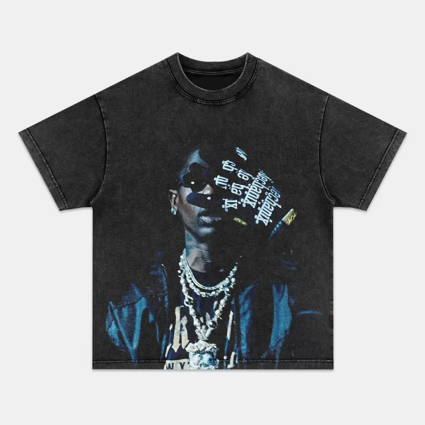 Unisex-Adult Ultra Cotton Washed T-Shirt Graphic  TRAVIS SCOTT TEE